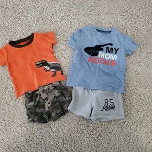 2 Carter's 2 piece outfits size 3 months